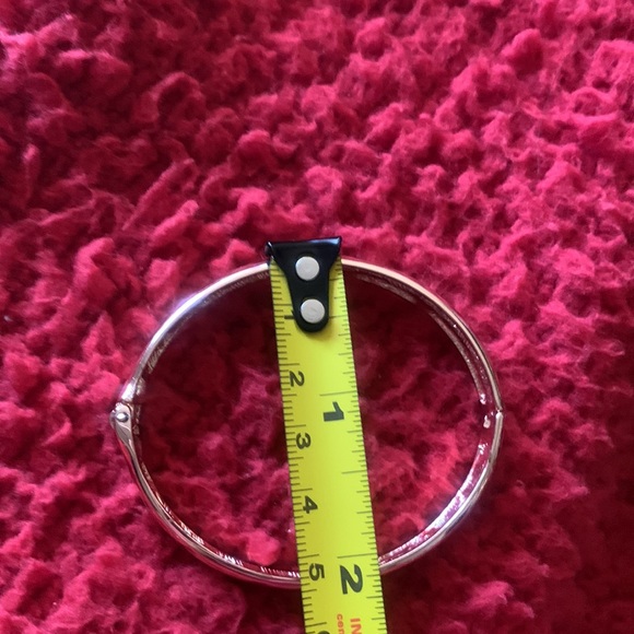 T Tahari and I.N.C. Crystal Bypass Bangle Bracelet - Picture 12 of 16